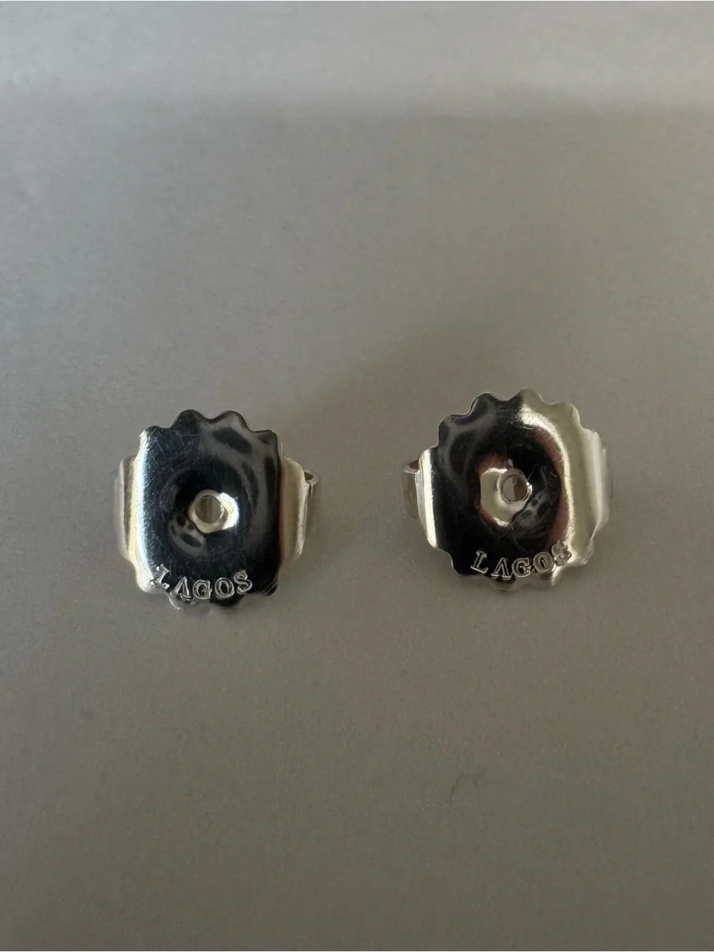 LAGOS Signature Double Oval Caviar Beaded Drop Earrings 925 Sterling Silver - Picture 7 of 9